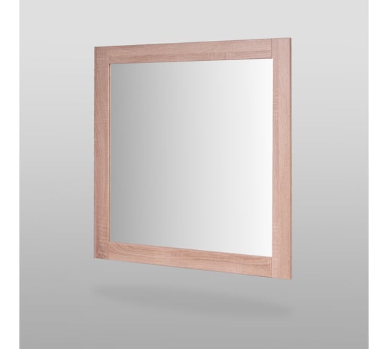 Зеркало Шведский Стандарт СИРИУС квадратное, настенное, 78x78x1 см, бежевое, дуб сонома 2.02.12.280.3
