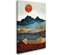 Картина-постер Студия фотообоев восход в горах 50x80 см 2136655