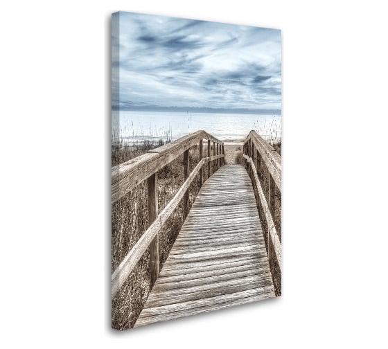 Картина-постер Студия фотообоев пустынный причал 75x120 см 2436634 1