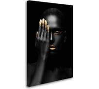 Картина-постер Студия фотообоев макияж с золотом 50x80 см 2136642