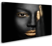 Картина-постер Студия фотообоев макияж с золотом 2 80x50 см 2236643
