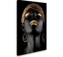 Картина-постер Студия фотообоев золото на темной коже 75x120 см 2436644