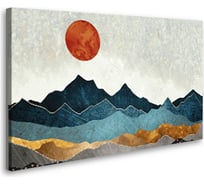 Картина-постер Студия фотообоев восход в горах 80x50 см 2236655