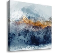 Картина-постер Студия фотообоев акварельные горы 50x50 см 2336654