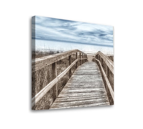 Картина-постер Студия фотообоев пустынный причал 50x50 см 2336634 1