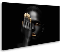 Картина-постер Студия фотообоев макияж с золотом 80x50 см 2236642