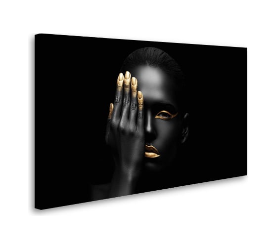 Картина-постер Студия фотообоев макияж с золотом 80x50 см 2236642 1