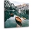 Картина-постер Студия фотообоев лодки в горном озере 50x50 см 2336632 1