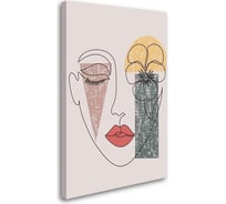 Картина-постер Студия фотообоев очертания лица 50x80 см 2136640