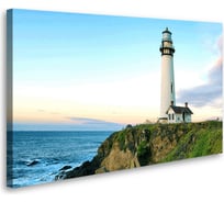 Картина-постер Студия фотообоев маяк на утесе 80x50 см 2236653
