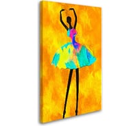 Картина-постер Студия фотообоев красочная балерина 50x80 см 2136647
