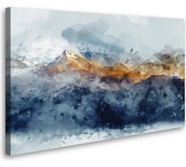 Картина-постер Студия фотообоев акварельные горы 80x50 см 2236654