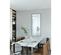 Интерьерное настенное зеркало TODA ALMA в полный рост, 140x56 см, цвет рамы - черный 1400560BL