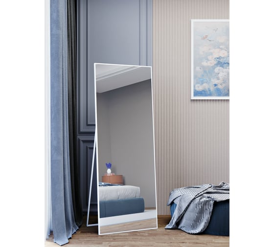 Напольное зеркало TODA ALMA в полный рост, 161x60 см, цвет рамы - белый nap1610600wt NAP1600600WT 1