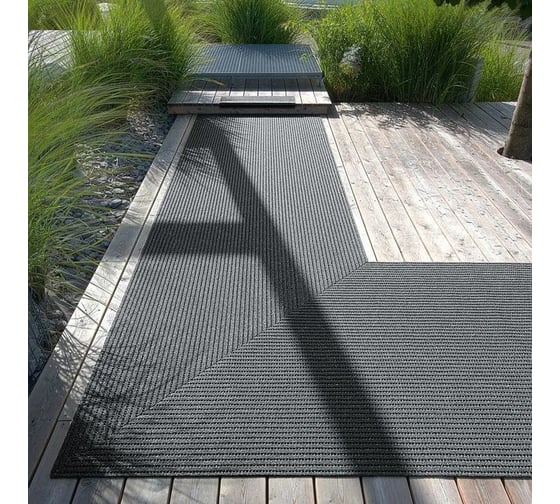 Грязезащитный противоскользящий ковер AKO Unico базальт, 120x225 см 2000989070972 1