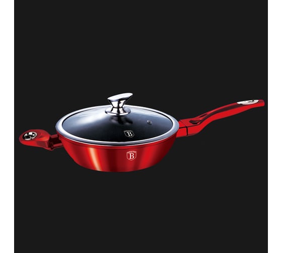 Сковорода BerlingerHaus Burgundy Metallic Line с крышкой 32 см BH-1261 1261-BH