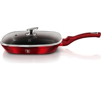 Гриль-сковорода BerlingerHaus Burgundy Metallic Line с крышкой 28 см BH-1613N 1613N-BH