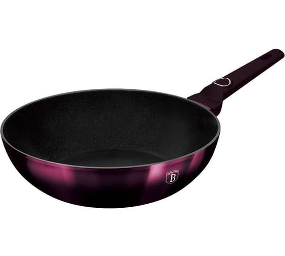 Сковорода-вок BerlingerHaus Purple Eclips без крышки 28 см, 3,2 л BH-6633 6633-BH