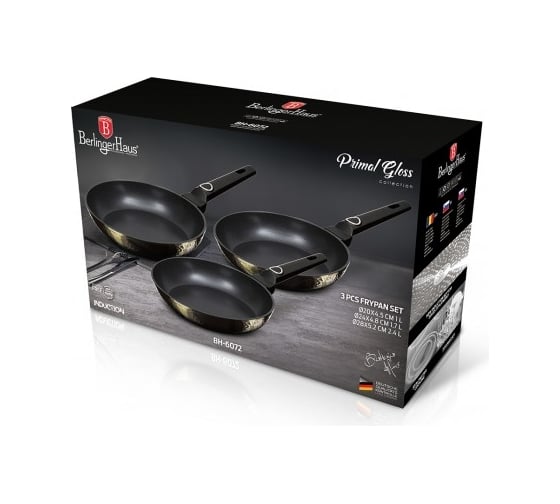 Набор посуды BerlingerHaus Primal Gloss Collection 3 предмета BH-6072 6072-BH