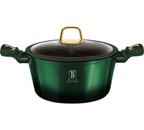Кастрюля BerlingerHaus Emerald Collection Metallic Line с крышкой 24 см, 4,1 л BH-6058 6058-BH