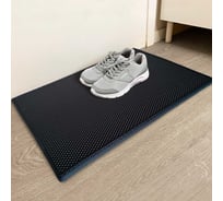 Коврик Eva 40*30 ромб черный кант черный DuffCar 4855-1-9-14