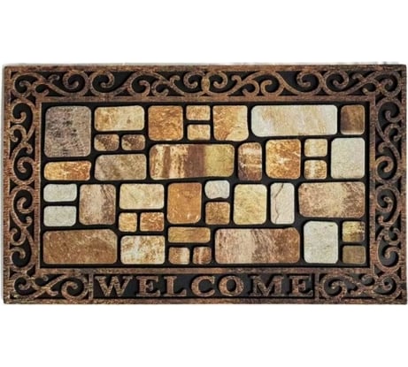 Придверный коврик Joy Home HEFEI RUBBER 45x75 см, Касл, 11395