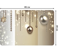 Набор прямоугольных тканевых салфеток для сервировки стола JOYARTY новогодний блеск, плейсмат, 30x46 см, 4 шт. ser002_6930_30x46