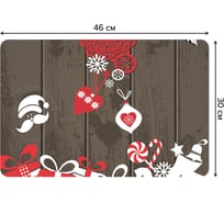 Набор прямоугольных тканевых салфеток для сервировки стола JOYARTY праздничные ощущения, плейсмат, 30x46 см, 4 шт. ser002_5653_30x46