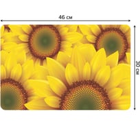 Набор прямоугольных тканевых салфеток для сервировки стола JOYARTY зрелые подсолнухи, плейсмат, 30x46 см, 4 шт. ser002_13419_30x46
