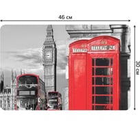 Набор прямоугольных тканевых салфеток для сервировки стола JOYARTY эксурсия по лондону, плейсмат, 30x46 см, 4 шт. ser002_14659_30x46