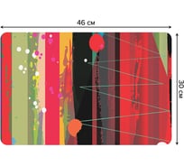 Набор прямоугольных тканевых салфеток для сервировки стола JOYARTY пятнистые краски, плейсмат, 30x46 см, 4 шт. ser002_5773_30x46