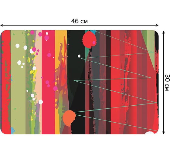 Набор прямоугольных тканевых салфеток для сервировки стола JOYARTY пятнистые краски, плейсмат, 30x46 см, 4 шт. ser002_5773_30x46 1