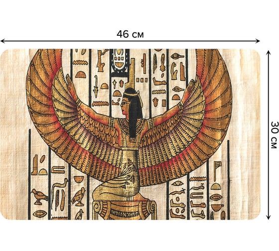 Набор прямоугольных тканевых салфеток для сервировки стола JOYARTY крылья египта, плейсмат, 30x46 см, 4 шт. ser002_9330_30x46