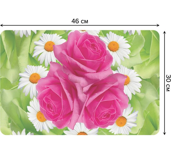 Набор прямоугольных тканевых салфеток для сервировки стола JOYARTY цветочные экземпляры, плейсмат, 30x46 см, 4 шт. ser002_14760_30x46 1