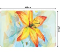 Набор прямоугольных тканевых салфеток для сервировки стола JOYARTY цветочные духи, плейсмат, 30x46 см, 4 шт. ser002_31616_30x46