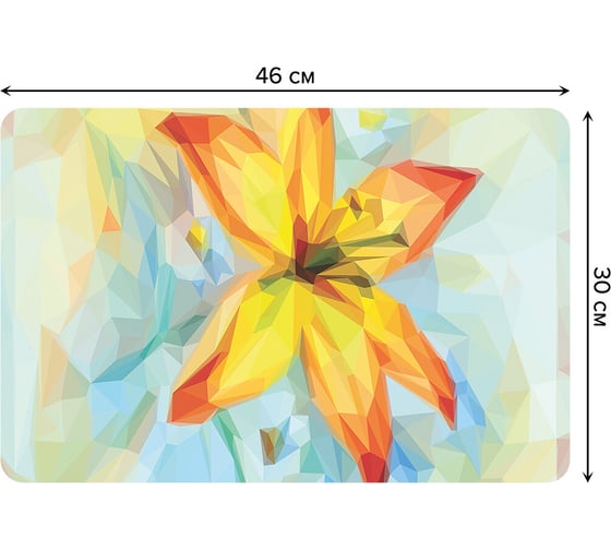 Набор прямоугольных тканевых салфеток для сервировки стола JOYARTY цветочные духи, плейсмат, 30x46 см, 4 шт. ser002_31616_30x46 1