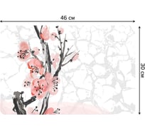 Набор прямоугольных тканевых салфеток для сервировки стола JOYARTY цветок жизни, плейсмат, 30x46 см, 4 шт. ser002_27457_30x46