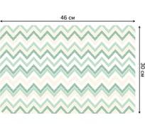 Набор прямоугольных тканевых салфеток для сервировки стола JOYARTY мятные волны, плейсмат, 30x46 см, 4 шт. ser002_33762_30x46