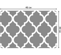 Набор прямоугольных тканевых салфеток для сервировки стола JOYARTY классический орнамент, плейсмат, 30x46 см, 4 шт. ser002_3786_30x46