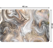 Набор прямоугольных тканевых салфеток для сервировки стола JOYARTY мраморные вихри, плейсмат, 30x46 см, 4 шт. ser002_37014_30x46