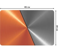 Набор прямоугольных тканевых салфеток для сервировки стола JOYARTY медь и алюминий, плейсмат, 30x46 см, 4 шт. ser002_38255_30x46