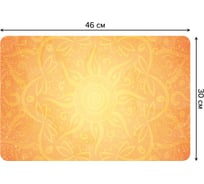 Набор прямоугольных тканевых салфеток для сервировки стола JOYARTY контуры орнамента, плейсмат, 30x46 см, 4 шт. ser002_36141_30x46