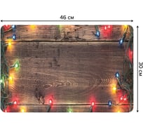 Набор прямоугольных тканевых салфеток для сервировки стола JOYARTY новогодние огни, плейсмат, 30x46 см, 4 шт. ser002_37061_30x46