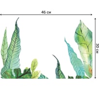 Набор прямоугольных тканевых салфеток для сервировки стола JOYARTY тропическое разнообразие, плейсмат, 30x46 см, 4 шт. ser002_36034_30x46