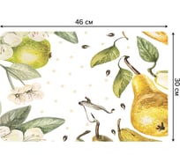 Набор прямоугольных тканевых салфеток для сервировки стола JOYARTY ароматная груша, плейсмат, 30x46 см, 4 шт. ser002_7450_30x46