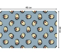 Набор прямоугольных тканевых салфеток для сервировки стола JOYARTY довольный ёж, плейсмат, 30x46 см, 4 шт. ser002_56468_30x46