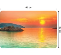 Набор прямоугольных тканевых салфеток для сервировки стола JOYARTY последний закат, плейсмат, 30x46 см, 4 шт. ser002_9529_30x46