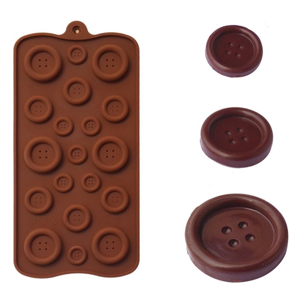 Силиконовая форма для шоколада, желе и карамели Beroma пуговки, 19 ...
