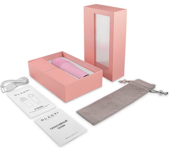 Щеточка для очистки и массажа лица OLZORI F-CLean цвет Pink F-CLean-Pink