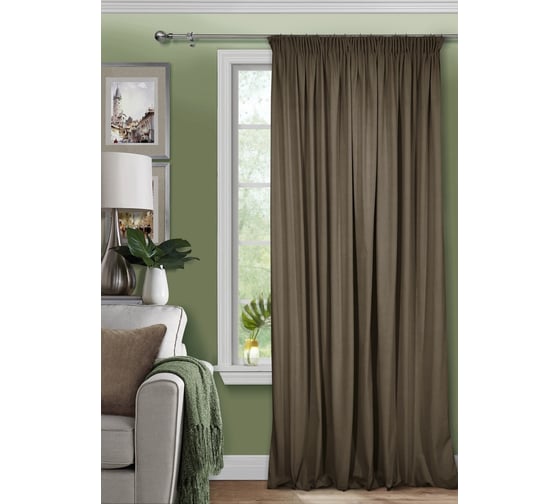 Римская штора Эскар Pudra цвет коричневый, ЦМ, размер 60x160 см 244060160 1